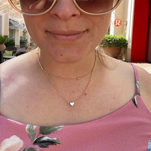 Dainty Double Layer Heart Necklace ✨ - Picture 3 of 6